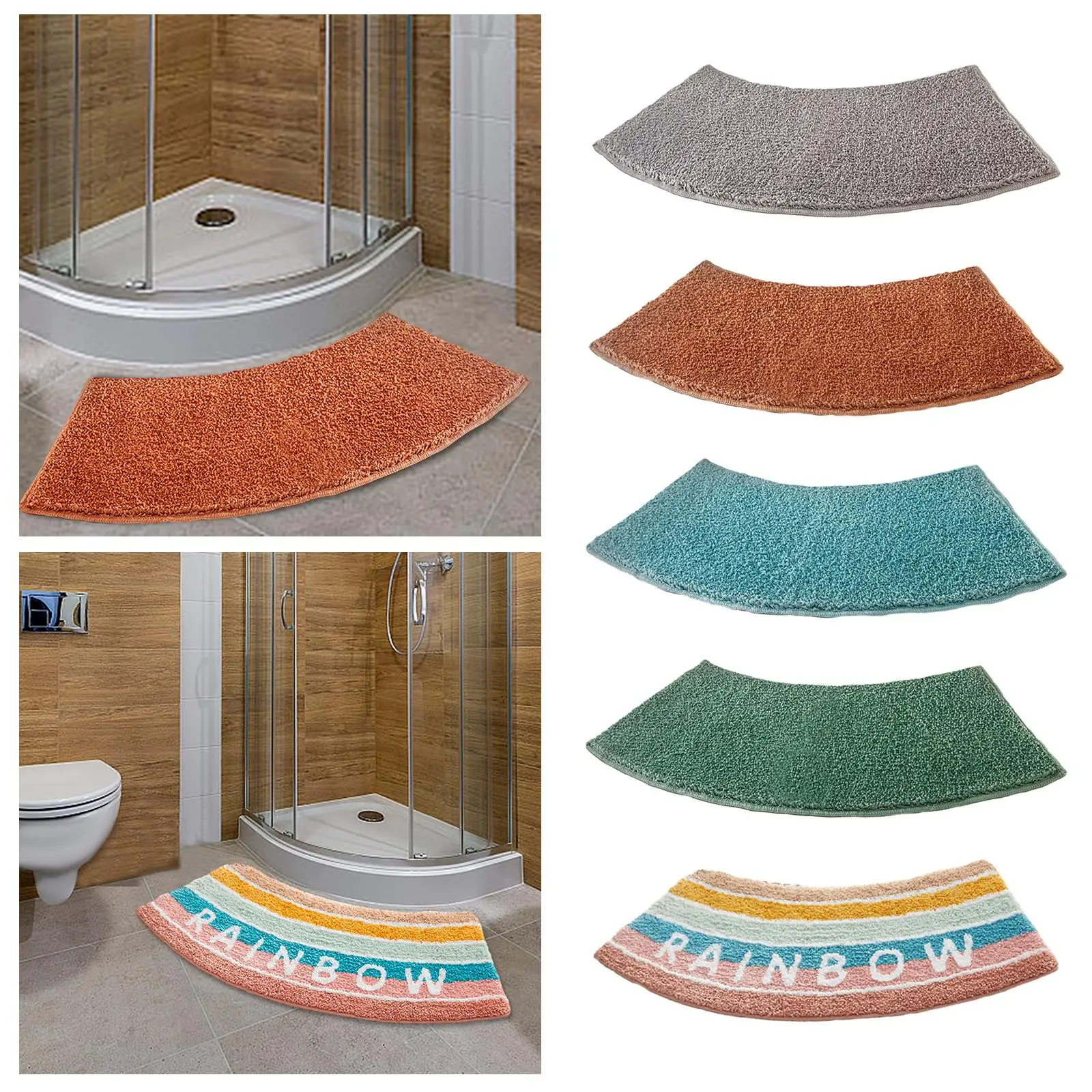 แผ่นรองอาบน้ำโค้ง แผ่นรองห้องน - Bamboo Bath Mat บทวิจารณ์และราคา