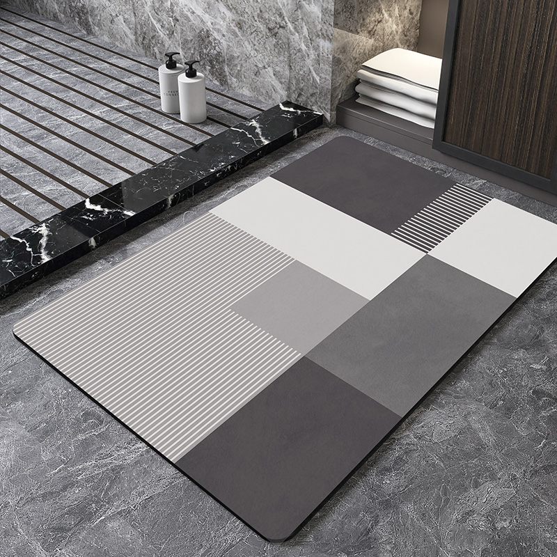 แผ่นรองอาบน้ำไดอะตอมไมต์ลายเรข - Bamboo Bath Mat บทวิจารณ์และราคา